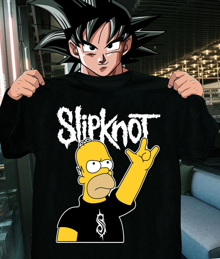 The Simpsons Mashup Slipknot Homer Simpson t-shirt