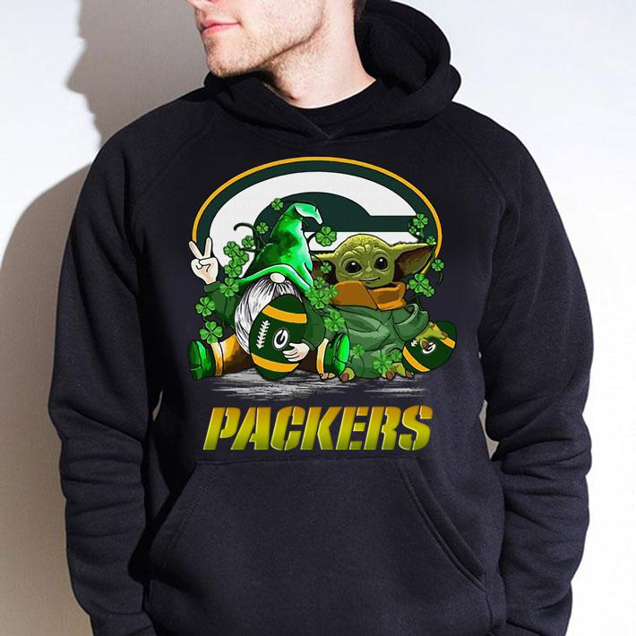 Gome and Baby Yoda Green Bay Packers St. Patrick's day t-shirt