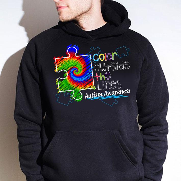 Color Outside The Lines Autism Awareness Hippie t-shirt