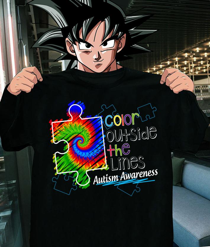Color Outside The Lines Autism Awareness Hippie t-shirt