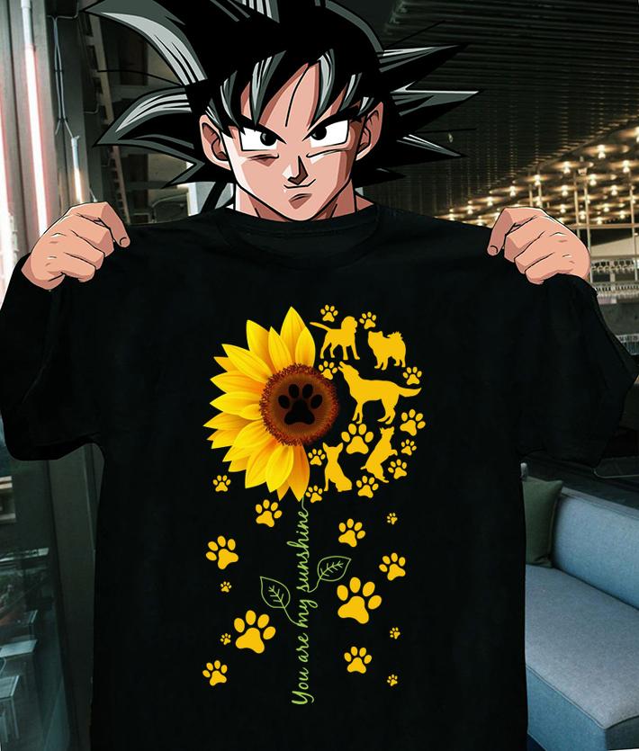 Sunflower You are my sunshine paws dogs sweater t-shirt