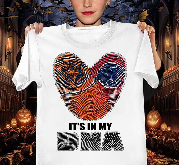 Love Chicago Bears Chicago Cubs it's in my DNA t-shirt