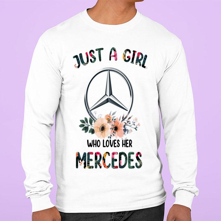 Just A Girl Who Loves Her Mercedes Logo t-shirt