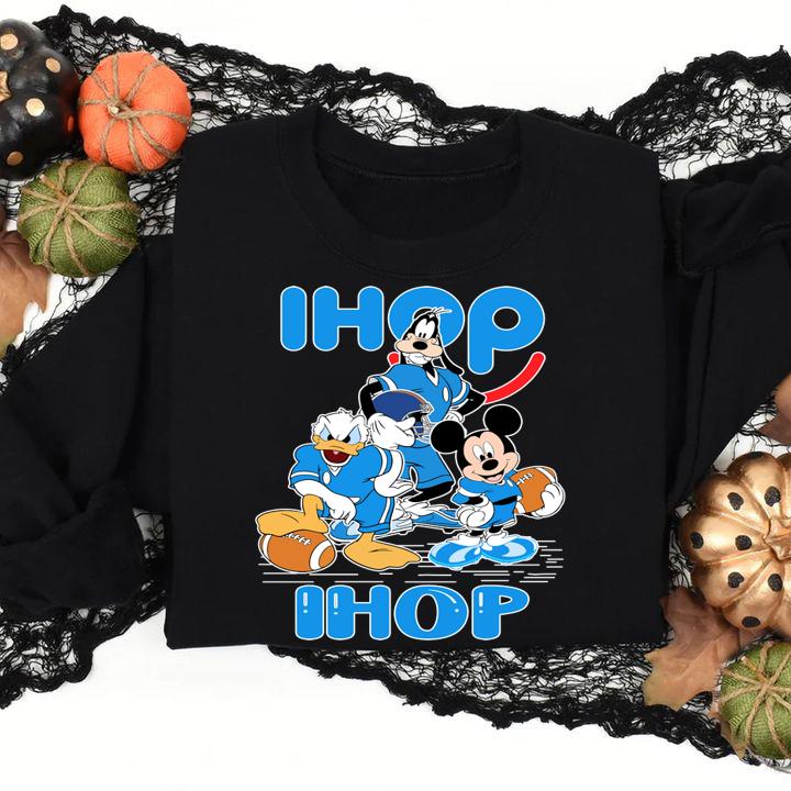 Disney Goofy Donald Duck And Mickey Mouse Football Ihop t-shirt