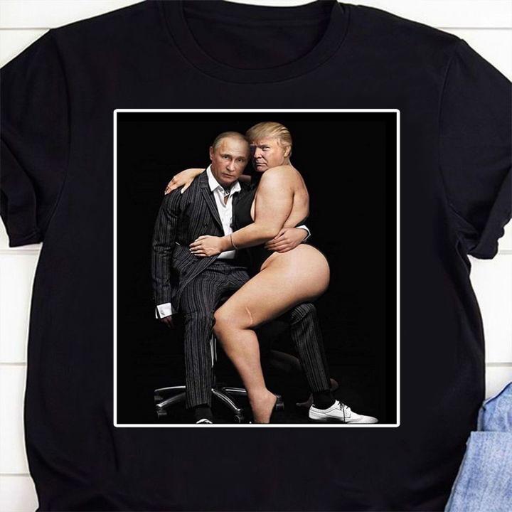 Premium Putin with Sexy Trump on Desk t-shirt 42 Clothing
