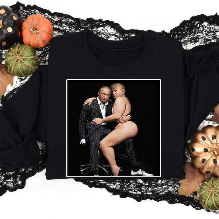Premium Putin with Sexy Trump on Desk t-shirt