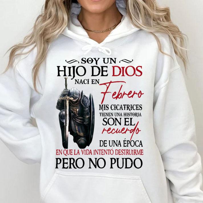 Soy Un Hijo De Dios Naci En Febrero Mis Cicatrices t-shirt
