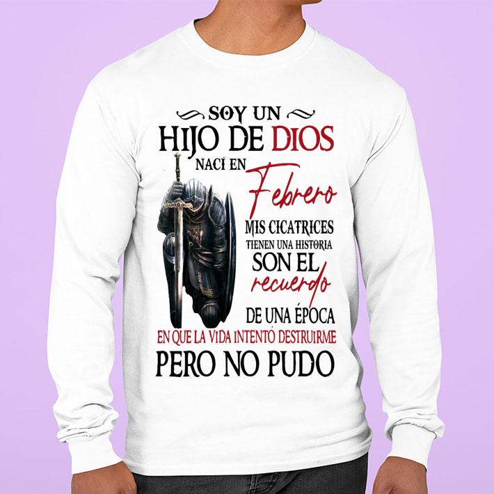 Soy Un Hijo De Dios Naci En Febrero Mis Cicatrices t-shirt