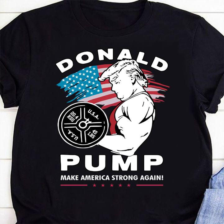 Donald Trump Weightlifting Pump Make American String Again t-shirt 1 Clothing, Independencedayshirt News