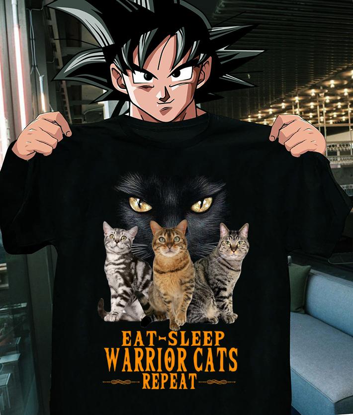 Eat Sleep Warrior Cats Repeat Shirt