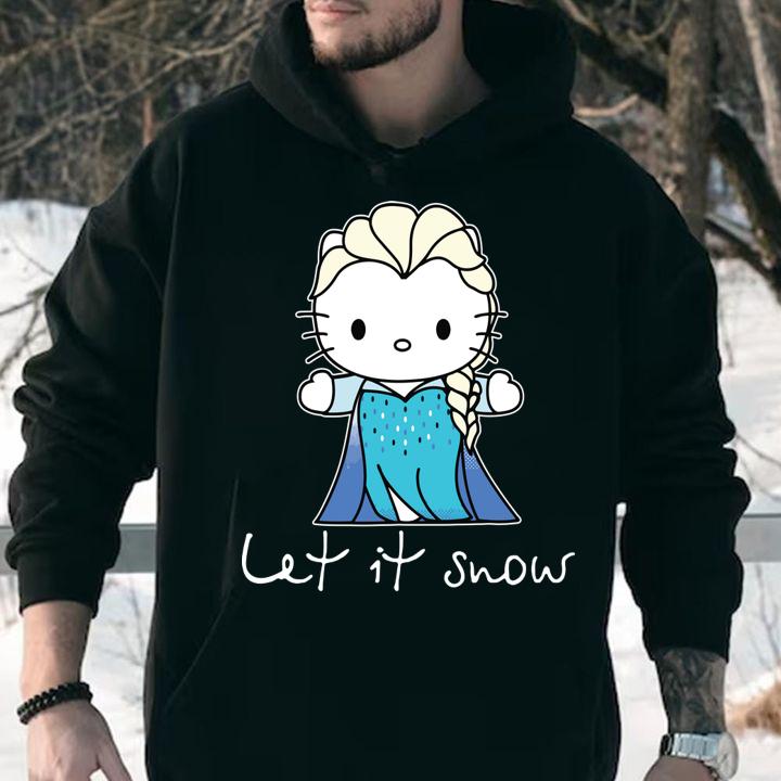 Elsa Kitty let it snow Hello Kitty t-shirt
