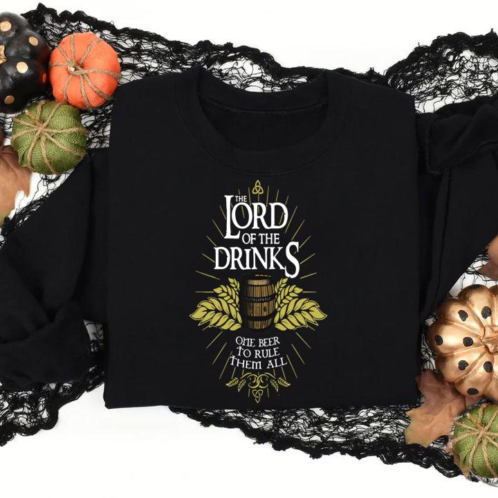 The Lord Of The Drinks One Beer To Rule Them All t-shirt