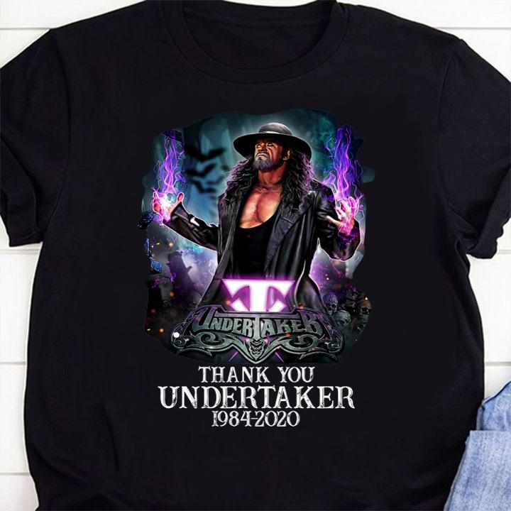Thank You Undertaker 1984-2020 Mark William Calaway t-shirt 1