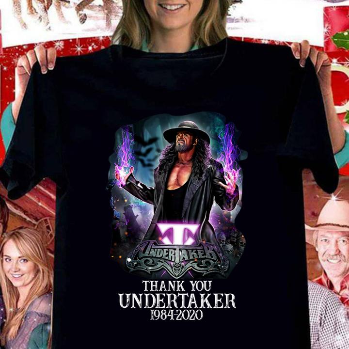 Thank You Undertaker 1984-2020 Mark William Calaway t-shirt