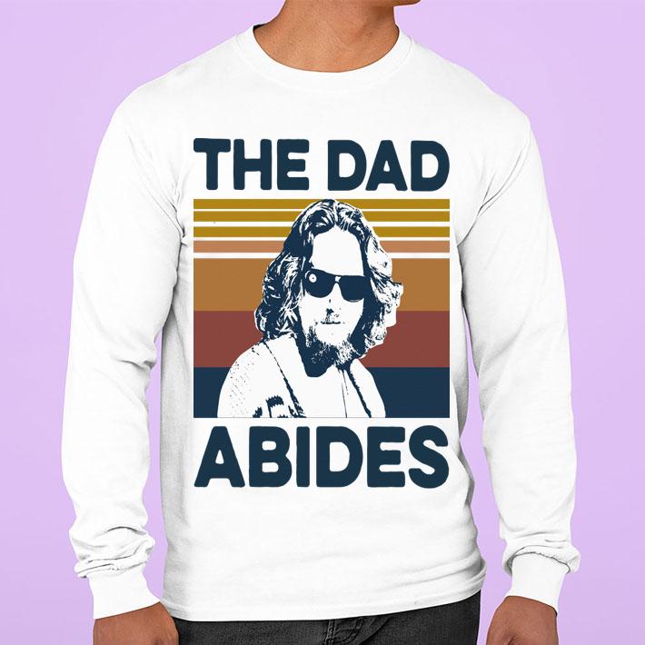 Awesome The Big Lebowski The Dad Abides The Dude Vintage t-shirt