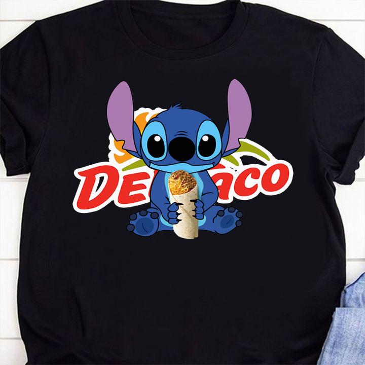 Stitch mashup Del Taco t-shirt 1
