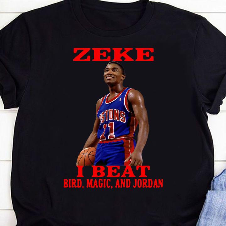 Top Isiah Thomas Zeke i beat bird magic and Jordan t-shirt 1