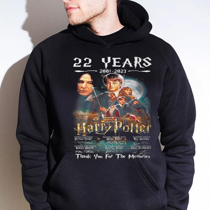 22 Years 2001-2023 Harry Potter Thank You For The Memories t-shirt