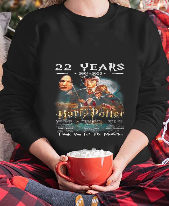 22 Years 2001-2023 Harry Potter Thank You For The Memories t-shirt
