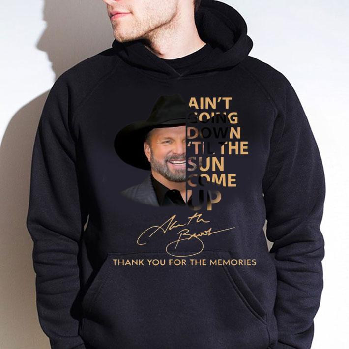 Garth Brooks Signature Ain't Going Down 'til The Sun Come Up Thank You For The Memories t-shirt