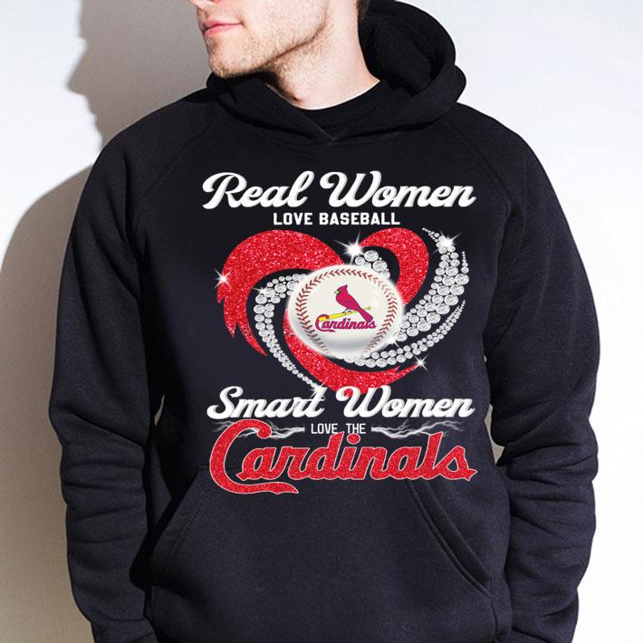 St. Louis Cardinals Real Women Love Baseball Smart Women Love The Cardinals t-shirt