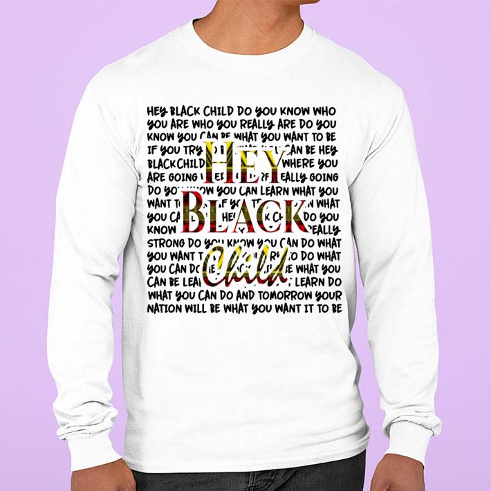 Hey black child t-shirt
