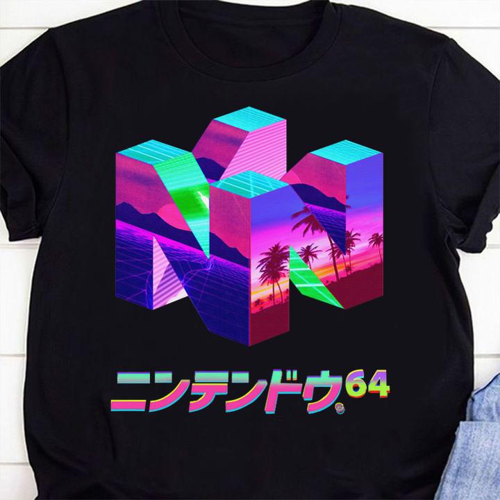 Nintendo 64 Vaporwave t-shirt 1