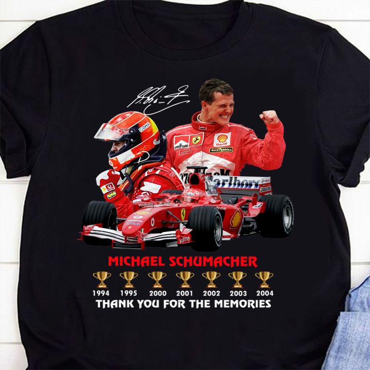 Thank you for the memories Michael Schumacher-Recovered t-shirt 10