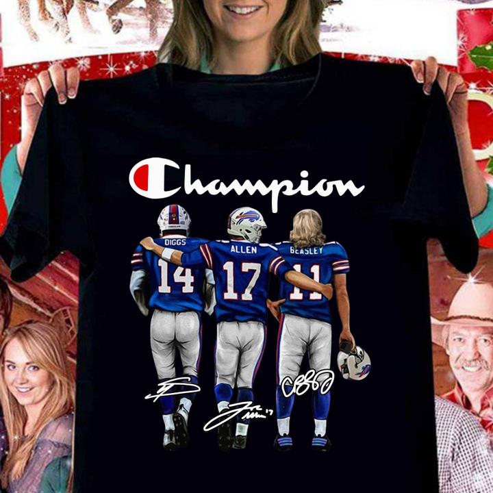 Buffalo Bills Champion Diggs Allen Beasley Signatures t-shirt