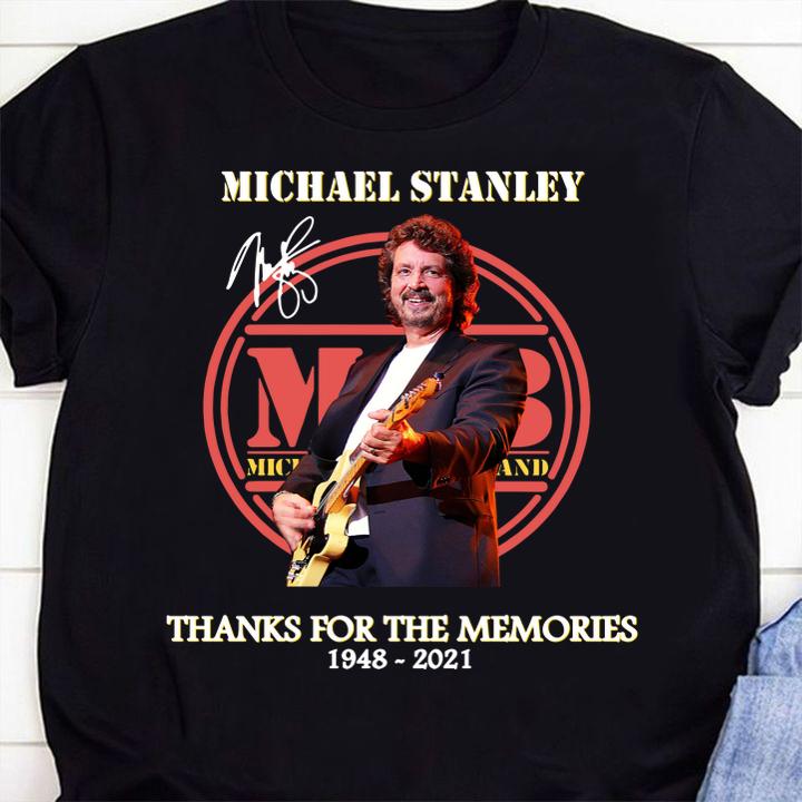 Michael Stanley 1948-2021 signature thanks for the memories t-shirt 1