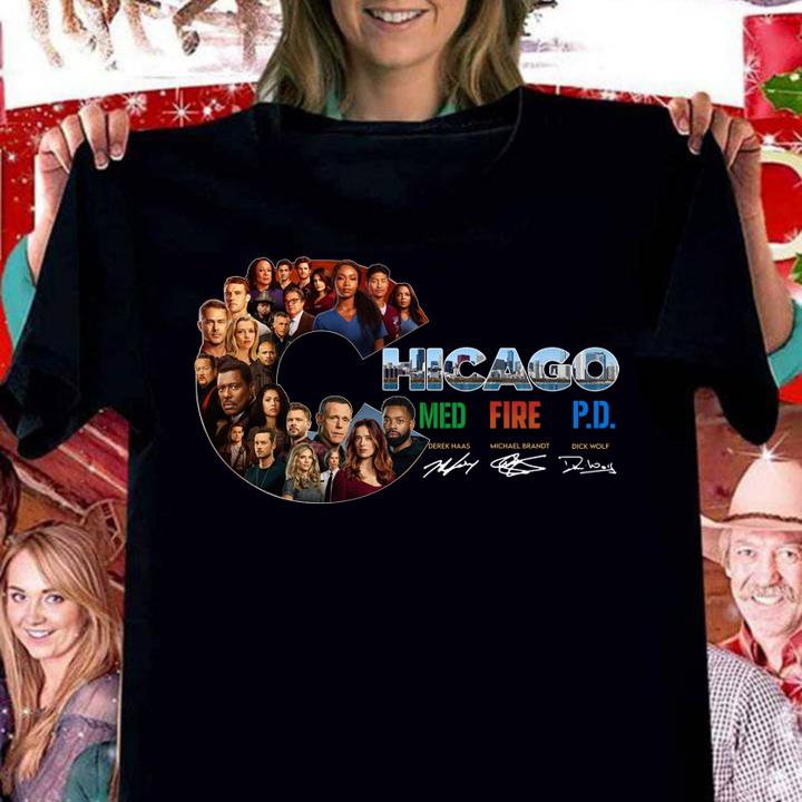 Chicago Fire TV series signatures t-shirt