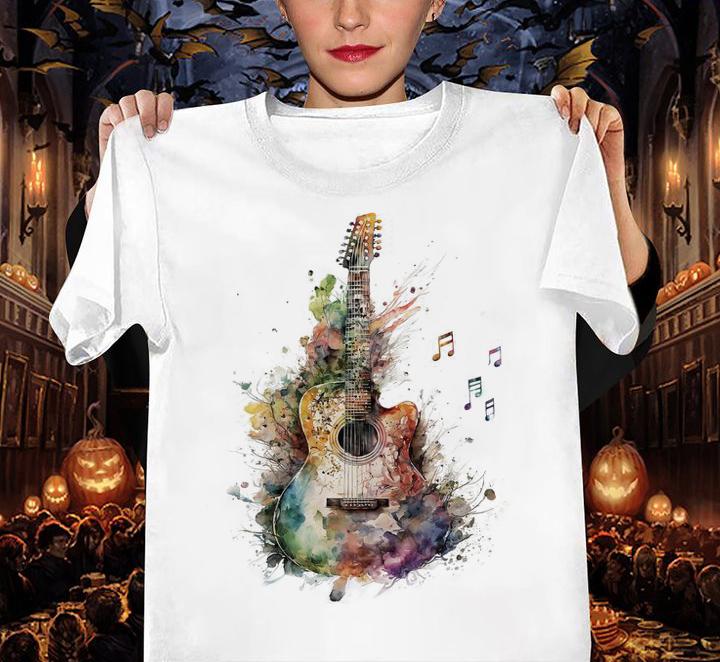 Guitar Colors Music Note t-shirt