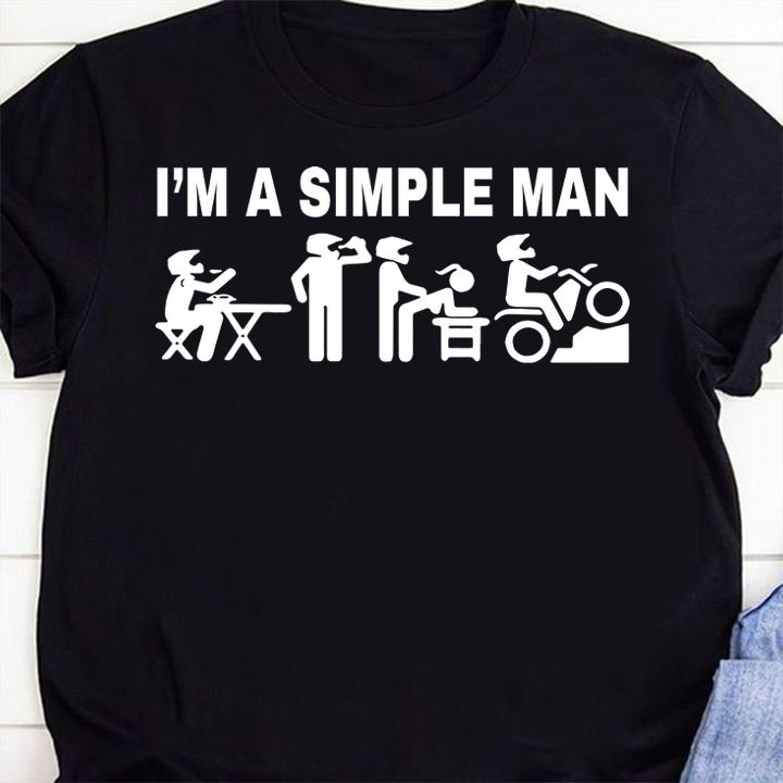 Im A Simple Man Motocross t-shirt 5