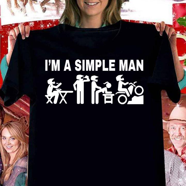 Im A Simple Man Motocross t-shirt