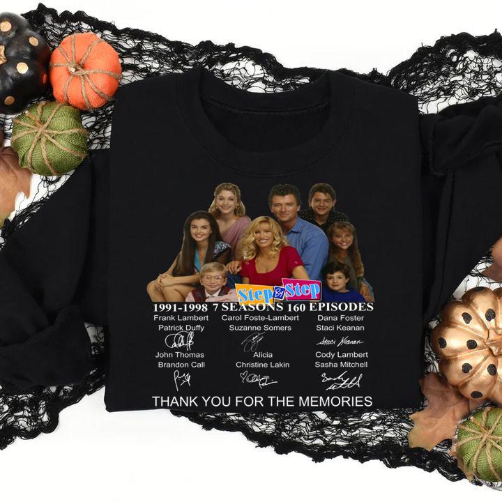 Step by Step 1991-1998 signatures thank you for the memories t-shirt