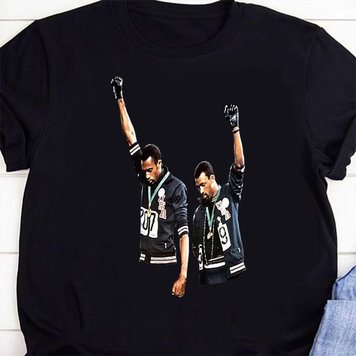 Tommie Smith John Carlos And The 1968 Black Power Salute t-shirt 1