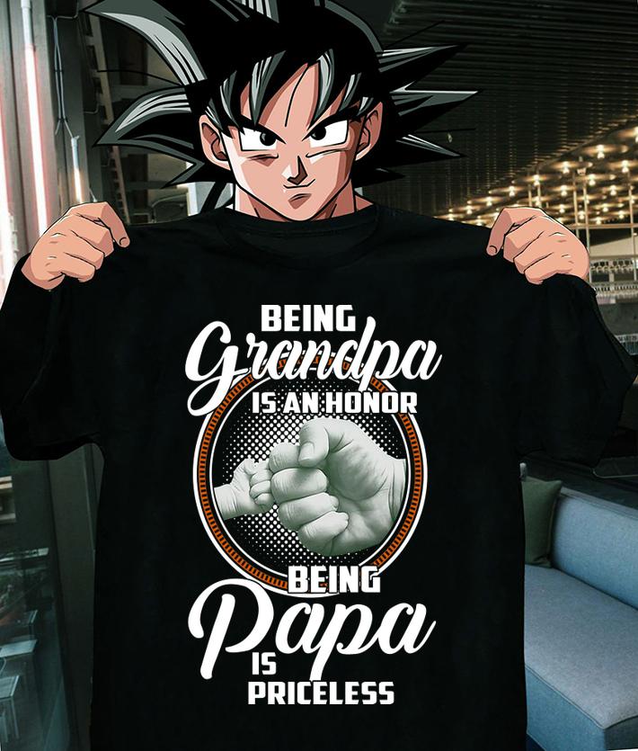 Being Grandpa Is An Honor, Being Papa Is Priceless t-shirt