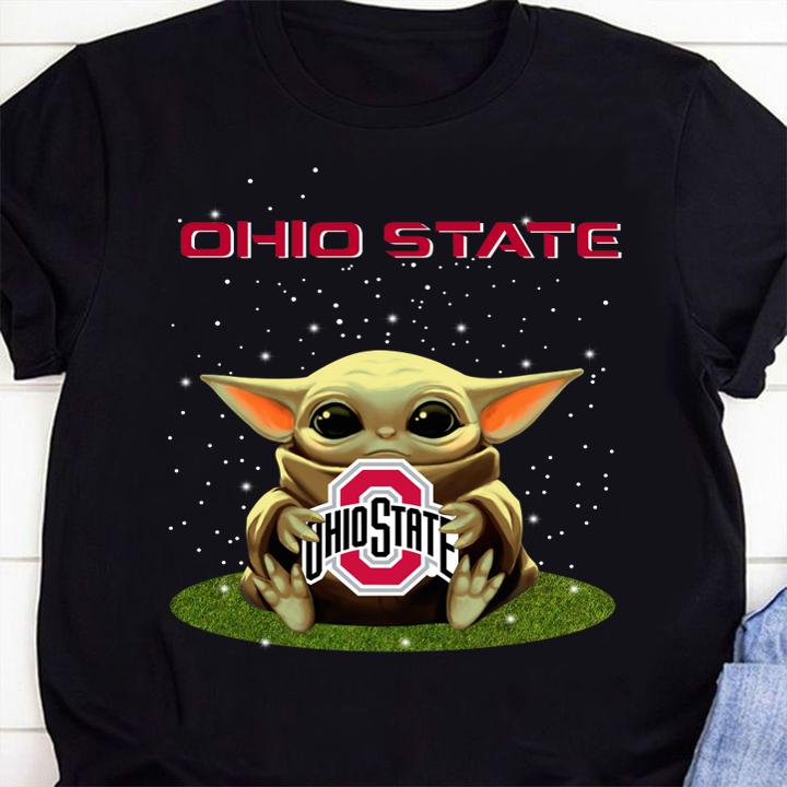 The Child Baby Yoda hug Ohio State Buckeyes Star Wars t-shirt 65 Marvelcomicsteeshirt News