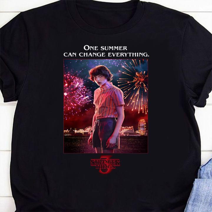 Mike Wheeler One Summer Can Change Everything Stranger Things 3 t-shirt 1 Clothing, Marvelcomicsteeshirt News