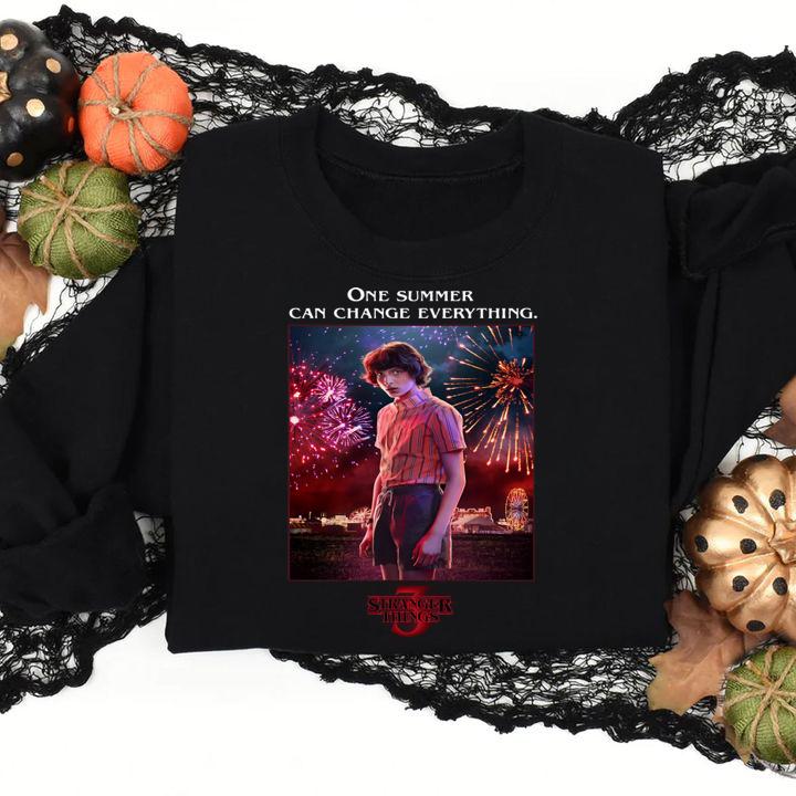 Mike Wheeler One Summer Can Change Everything Stranger Things 3 t-shirt