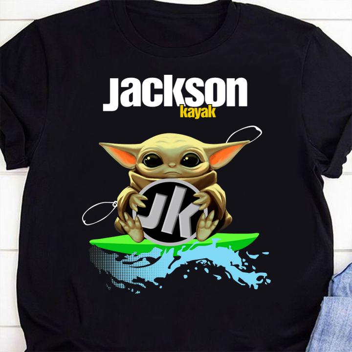 Baby Yoda Hug Jackson Kayak t-shirt 42 Marvelcomicsteeshirt News