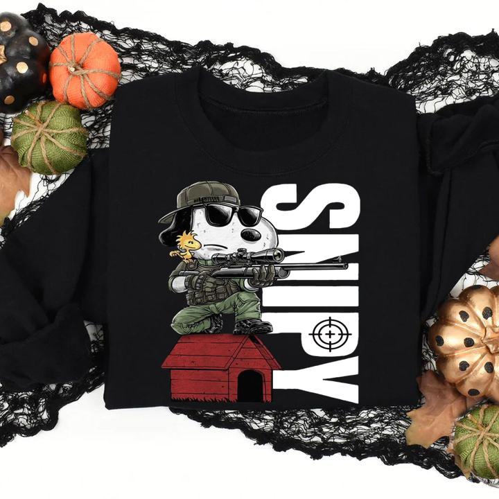 Snoopy and Woodstock Snipers Snipy t-shirt