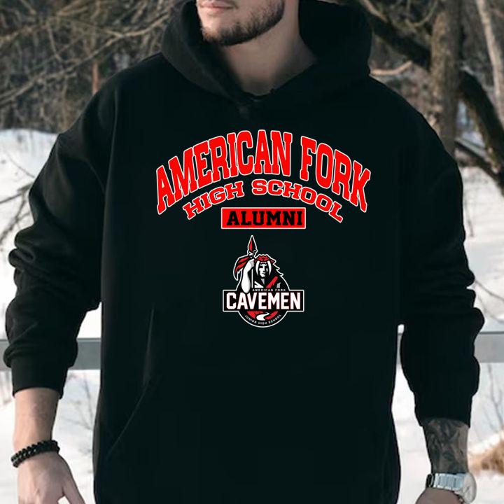American fork high school alumni cavemen t-shirt