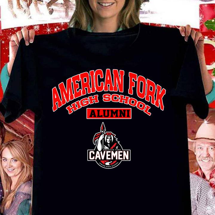 American fork high school alumni cavemen t-shirt
