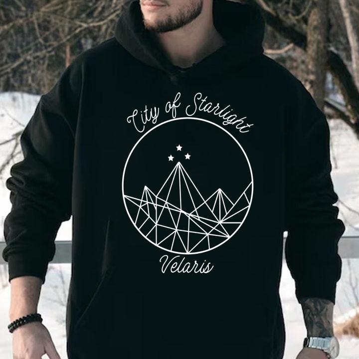 City of starlight Velaris Night Court t-shirt