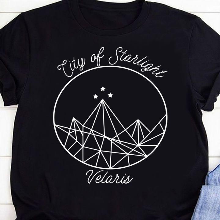 City of starlight Velaris Night Court t-shirt 1 Clothing, Marvelcomicsteeshirt News