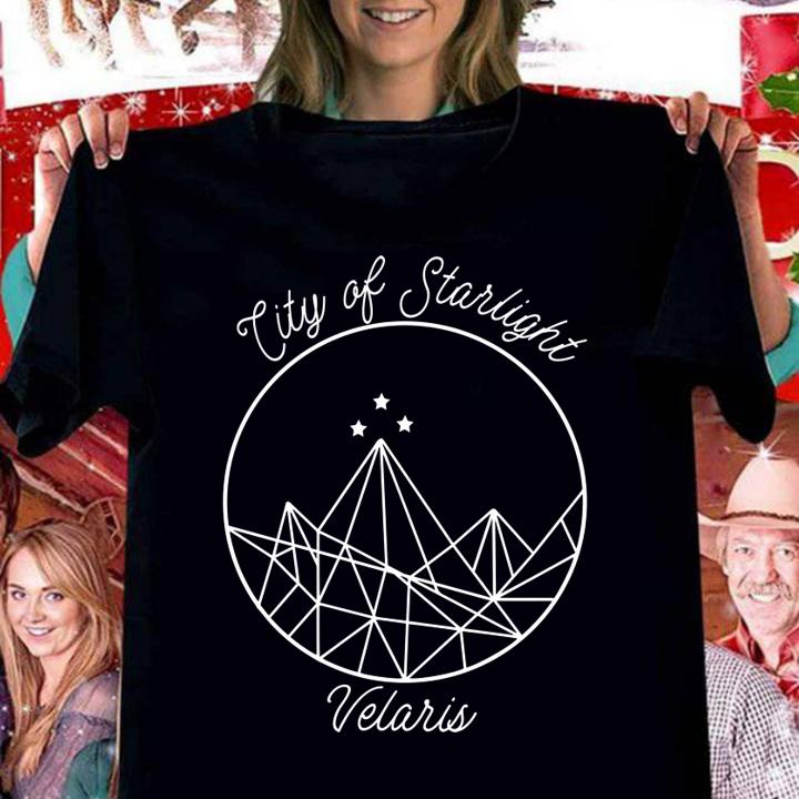 City of starlight Velaris Night Court t-shirt