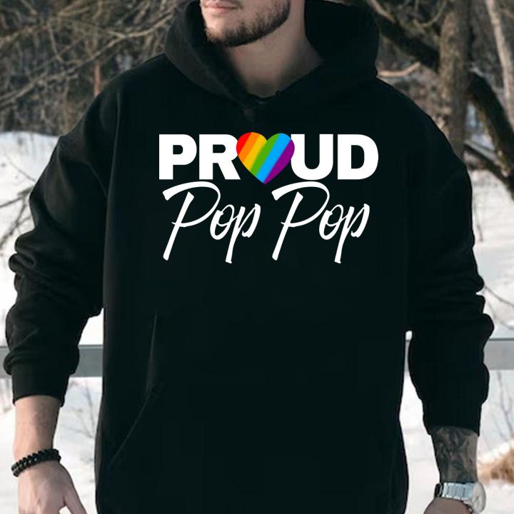Mens Proud Pop Pop Gay Pride Month LGBTQ t-shirt