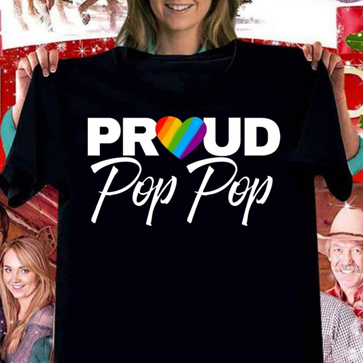 Mens Proud Pop Pop Gay Pride Month LGBTQ t-shirt