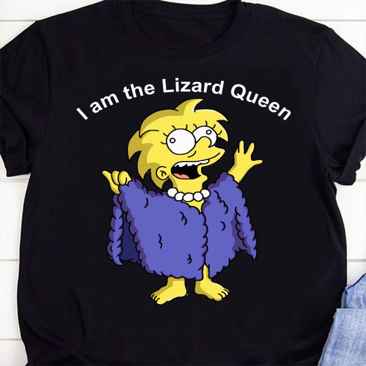 Premium The Simpsons I am the Lizard Queen t-shirt 1 Clothing, Marvelcomicsteeshirt News